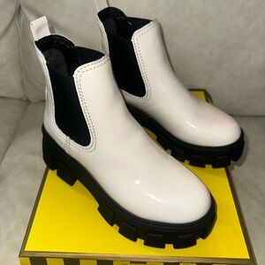 Circus by Sam Edelman White Patent Boots